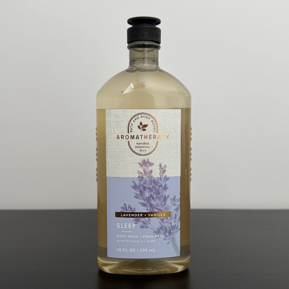 Bath & Body Works Aromatherapy Lavender Vanilla Body Wash & Foam Bath
